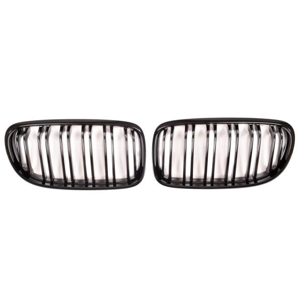 Sportgrill Kühlergrill Doppelsteg passend für BMW 3er E90 / E91 08-11 schwarz Matt