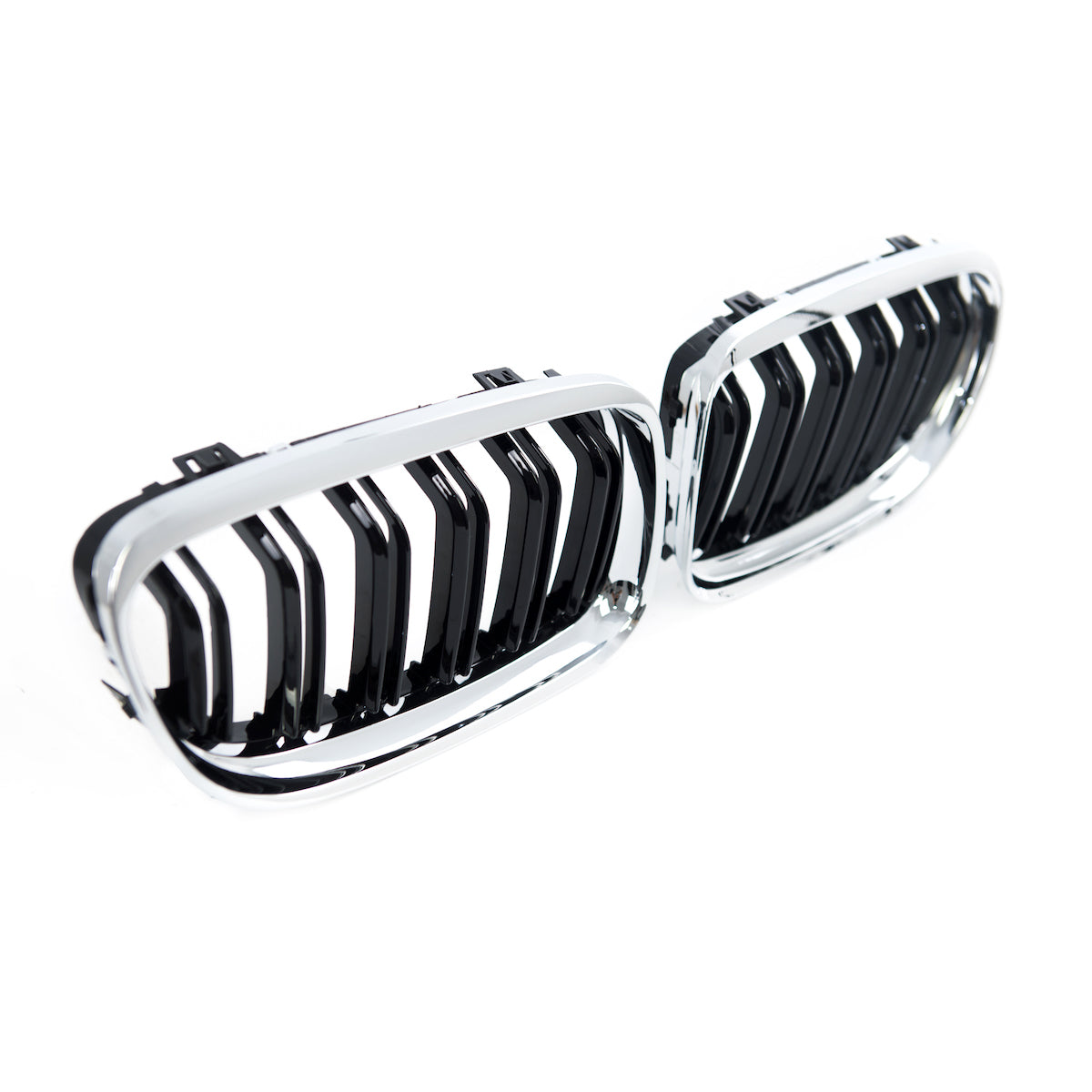 Dual Line Chrome & Black Grille passend für BMW 3 Series E90 E91 2008-2011 – Bild 3