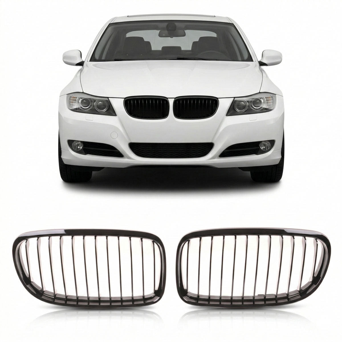 Front Grille Gloss Black passend für BMW 3 Series E90 E91 2008-2011 – Bild 1