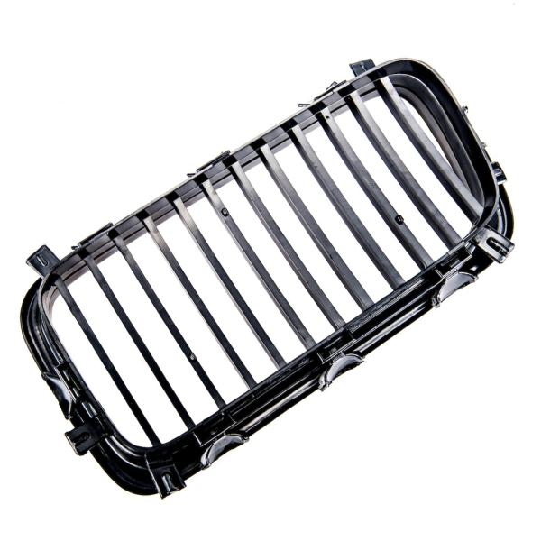 Sportgrill Kühlergrill Single passend für BMW 7er E38 94-99 Hochglanz schwarz