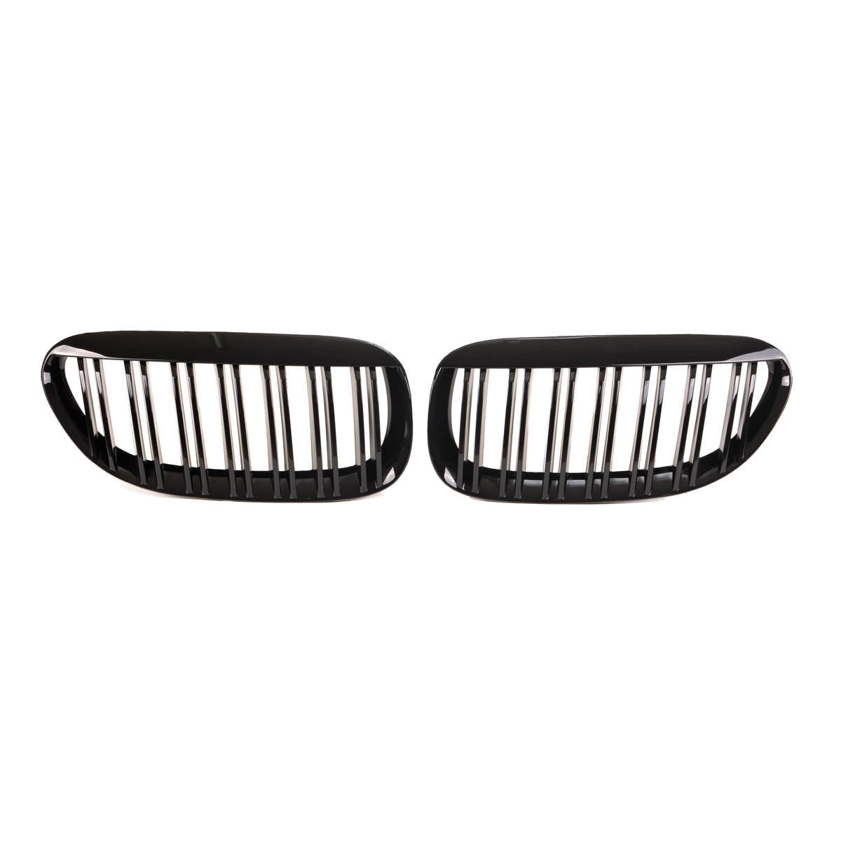 Front Grille Dual Line Gloss Black passend für BMW 6 Series E63 E64 2003-2010 – Bild 2