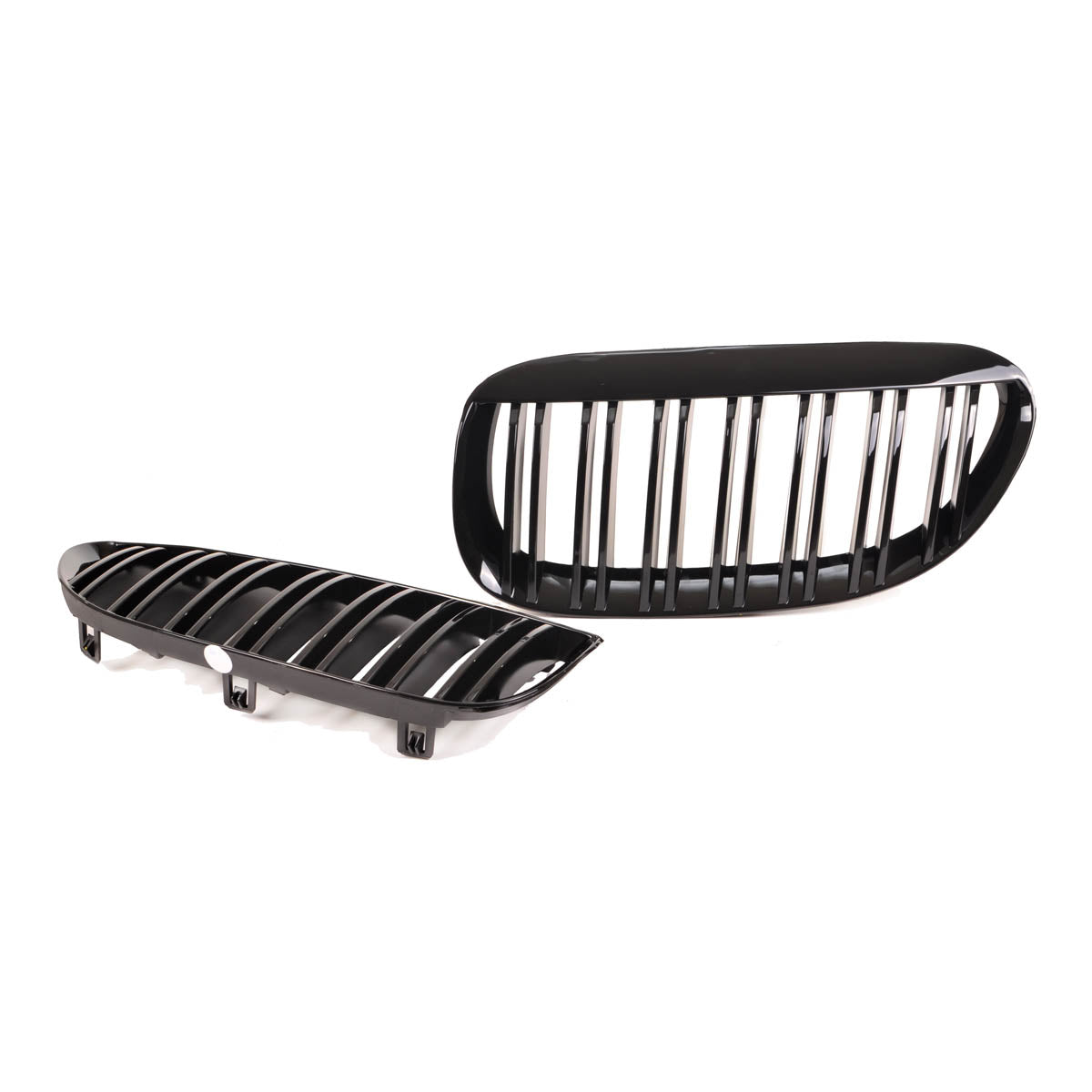 Front Grille Dual Line Gloss Black passend für BMW 6 Series E63 E64 2003-2010 – Bild 3