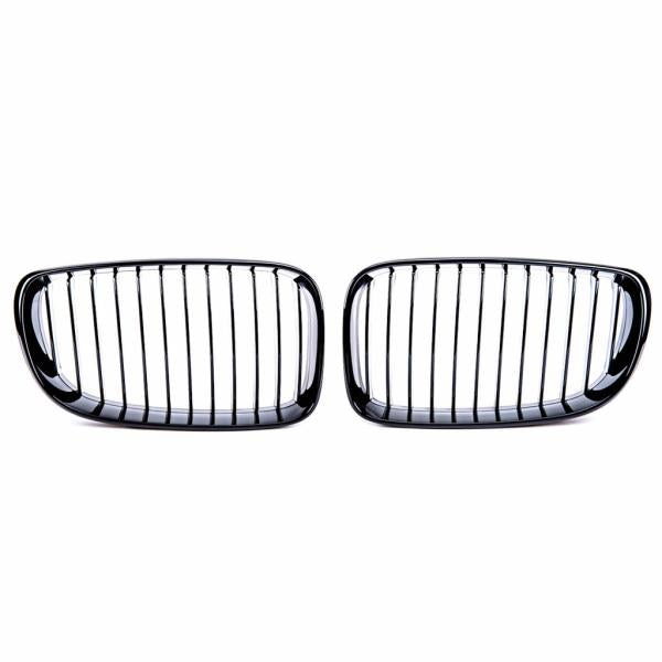 Sportgrill Kühlergrill Single passend für BMW 1er E81 E82 E87 E88 07-12  schwarz Matt