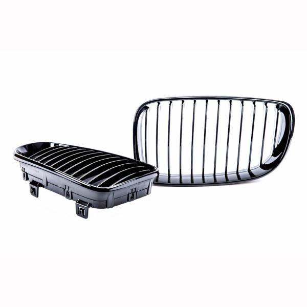 Sportgrill Kühlergrill Single passend für BMW 1er E81 E82 E87 E88 07-12  schwarz Matt