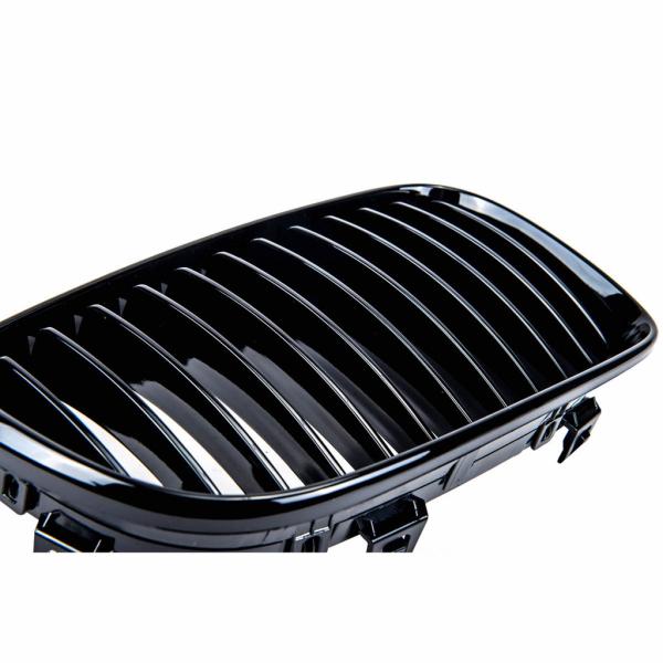 Sportgrill Kühlergrill Single passend für BMW 1er E81 E82 E87 E88 07-12  schwarz Matt