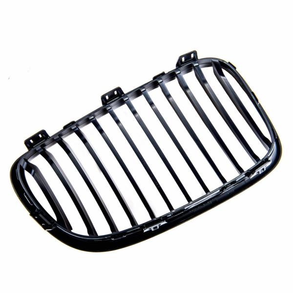 Sportgrill Kühlergrill Single passend für BMW 1er E81 E82 E87 E88 07-12  schwarz Matt