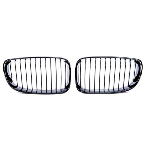 Sportgrill Kühlergrill passend für BMW 1er E81 E82 E87 E88 07-12 Hochglanz schwarz