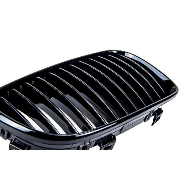 Sportgrill Kühlergrill passend für BMW 1er E81 E82 E87 E88 07-12 Hochglanz schwarz
