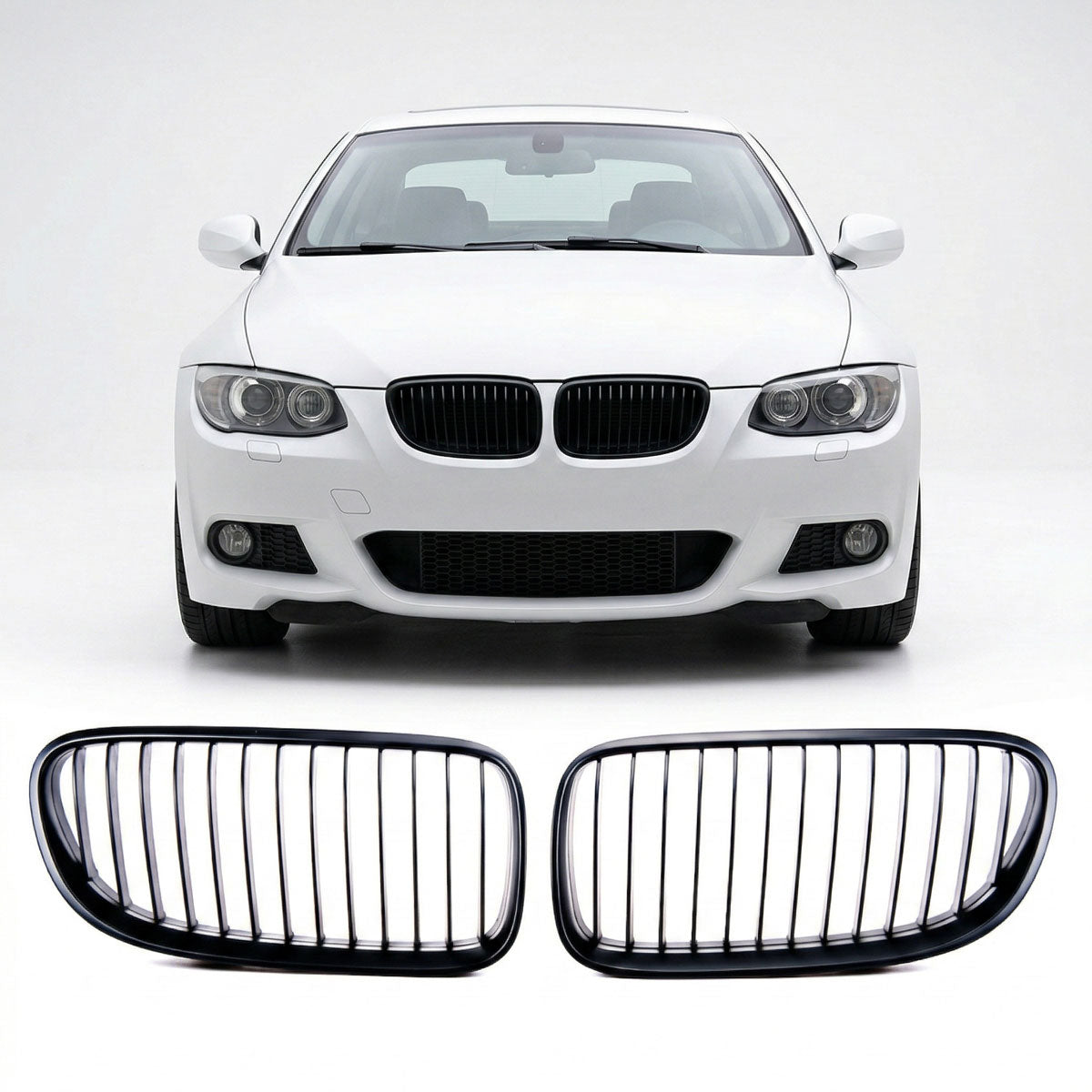 Grille Single Line Matt Black passend für BMW 3 Series E92 E93 2010-2013 – Bild 1