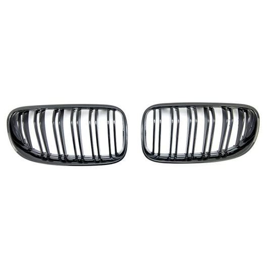 Sportgrill Kühlergrill Doppelsteg passend für BMW 3er E92 / E93 10-13 Hochglanz schwarz
