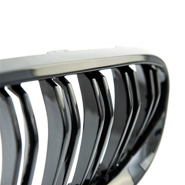 Sportgrill Kühlergrill Doppelsteg passend für BMW 3er E92 / E93 10-13 Hochglanz schwarz
