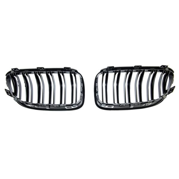 Sportgrill Kühlergrill Doppelsteg passend für BMW 3er E92 / E93 10-13 Hochglanz schwarz