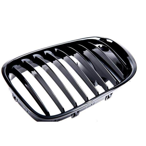 Sportgrill Kühlergrill passend für BMW 7er F01/F02/F03/F04 12-16 glanz schwarz + Kamera