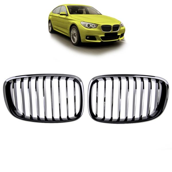 Sportgrill Kühlergrill Single passend für BMW 5er Gran Turismo F07  13-17 Hochglanz schwarz
