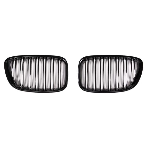 Doppelsteg Kühlergrill Schwarz GLANZ Performance passt passend für BMW 5er F07 GT 08-17