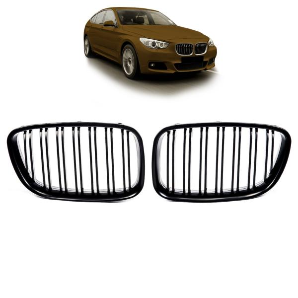 Sportgrill Kühlergrill passend für BMW 5er Gran Turismo F07 13-17 schwarz/Matt