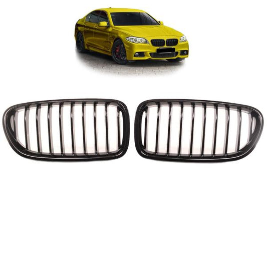 Sportgrill Kühlergrill passend für BMW 5er F10 / F11 09-16 Hochglanz schwarz
