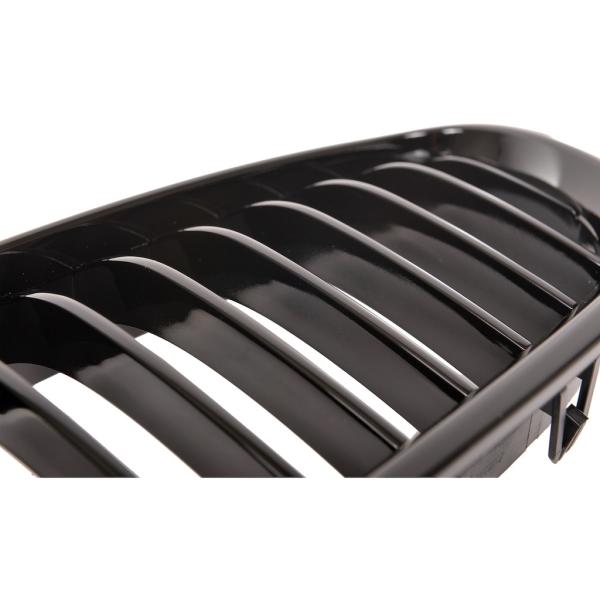 Sportgrill Kühlergrill passend für BMW 5er F10 / F11 09-16 Hochglanz schwarz