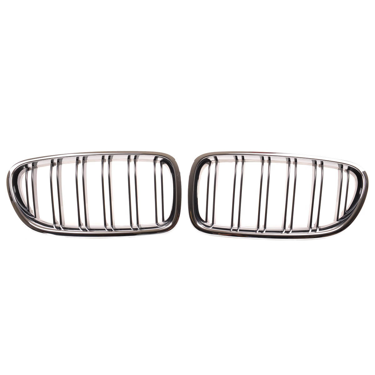Dual Line Chrome & Black Front Grille passend für BMW 5 Series F10 F11 2010-2018 – Bild 2