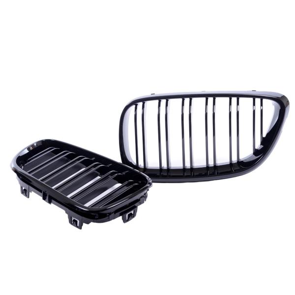 Sportgrill Kühlergrill passend für BMW 2er F22 / F23 / F87  13-21 Hochglanz schwarz