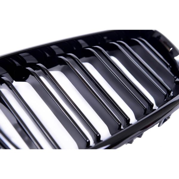 Sportgrill Kühlergrill passend für BMW 2er F22 / F23 / F87  13-21 Hochglanz schwarz