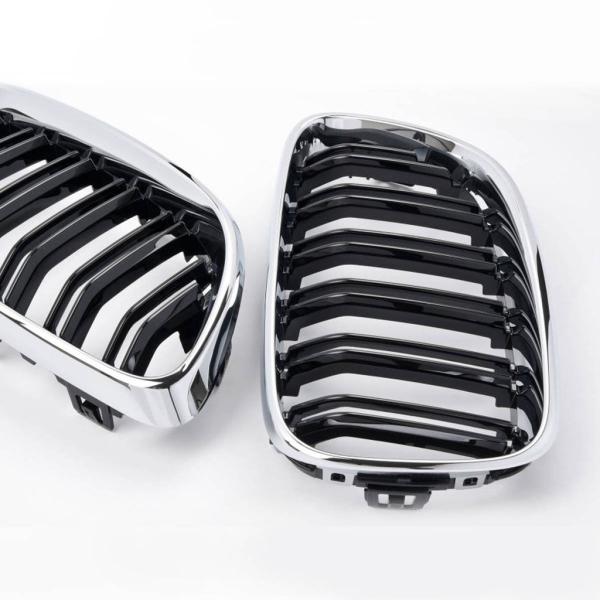 Sportgrill Kühlergrill passend für BMW 2er F22 / F23 13-21 schwarz/chrom