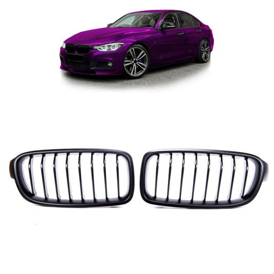 Kühlergrill Sport-Performance komplett Schwarz Matt passt passend für BMW F30 F31