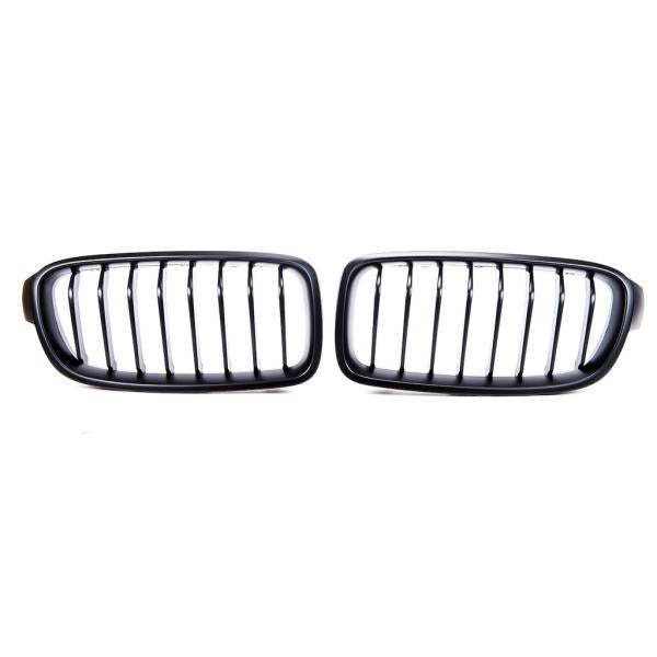 Kühlergrill Sport-Performance komplett Schwarz Matt passt passend für BMW F30 F31