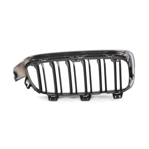 Sportgrill Kühlergrill passend für BMW 3er F30 / F31 11-19 Doppelsteg Hochglanz schwarz/chrom