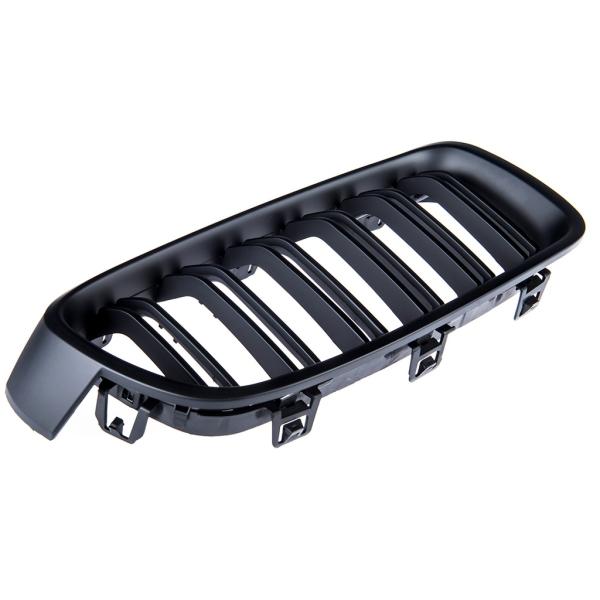 KÜHLERGRILL GRILL DOPPELSTEG passend für BMW 3ER F30 F31 AB 11-19 SCHWARZ MATT