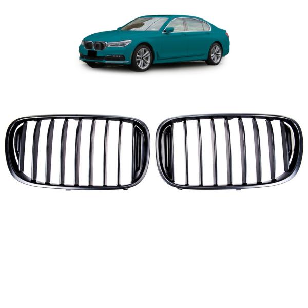 CALANDRE GRILLE AVANT adaptée pour BMW SÉRIE 7 G11 G12 LCI À PARTIR DE 15-19 NOIR MAT