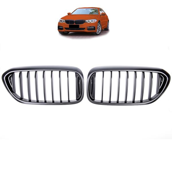 Sportgrill Kühlergrill kompatibel mit passend für BMW 5er G30 / G31 17-20 Matt schwarz