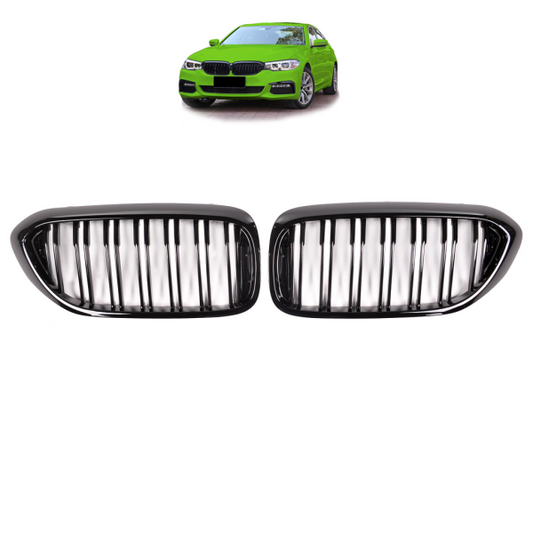 Sportgrill Kühlergrill kompatibel mit passend für BMW 5er G30 / G31 16-20 glanz schwarz