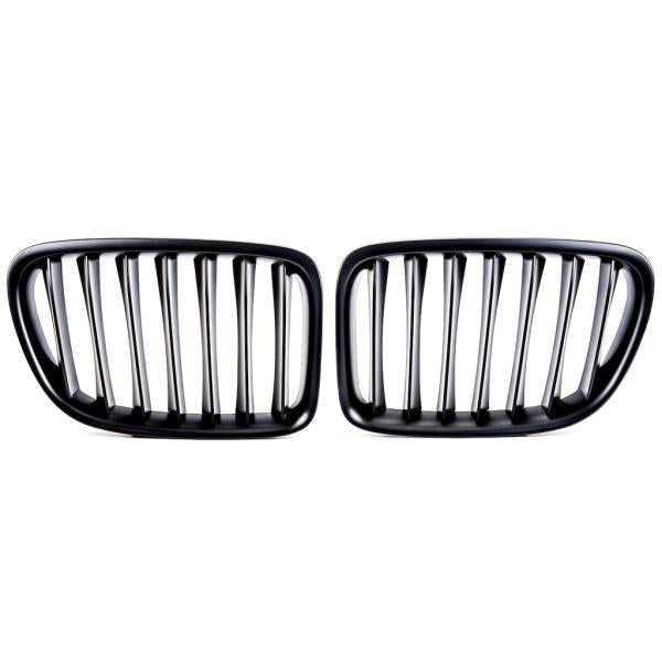 Sportgrill Kühlergrill Single kompatibel mit passend für BMW X1 E84 09-15 matt schwarz
