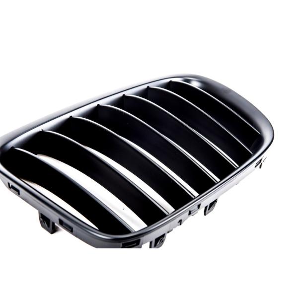 Sportgrill Kühlergrill Single kompatibel mit passend für BMW X1 E84 09-15 matt schwarz