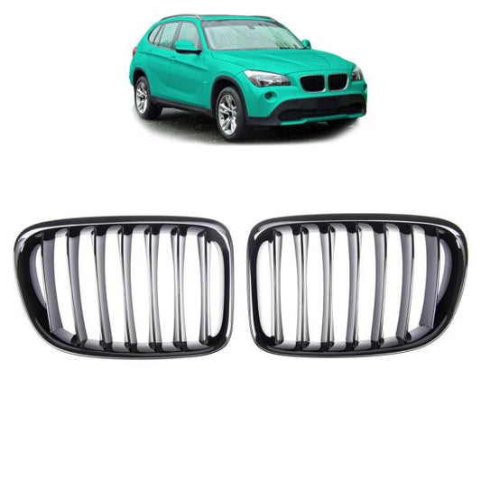 Sportgrill Kühlergrill kompatibel mit passend für BMW X1 E84 09-15 glanz schwarz