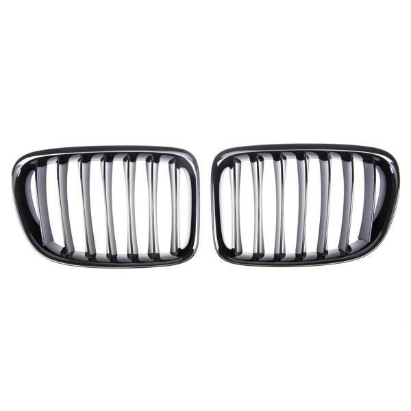 Sportgrill Kühlergrill kompatibel mit passend für BMW X1 E84 09-15 glanz schwarz