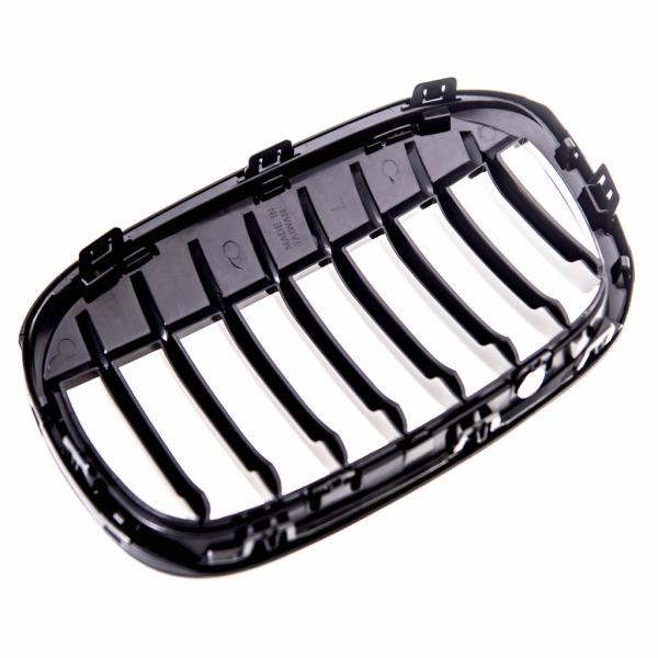 Sportgrill Kühlergrill Single kompatibel mit passend für BMW X1 F48 14-19 schwarz glanz