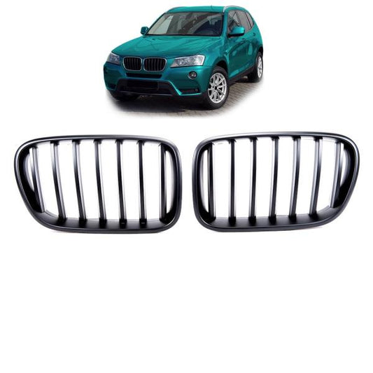 Kühlergrill / Sportgrill Single schwarz matt passend für BMW X3 F25 10-14