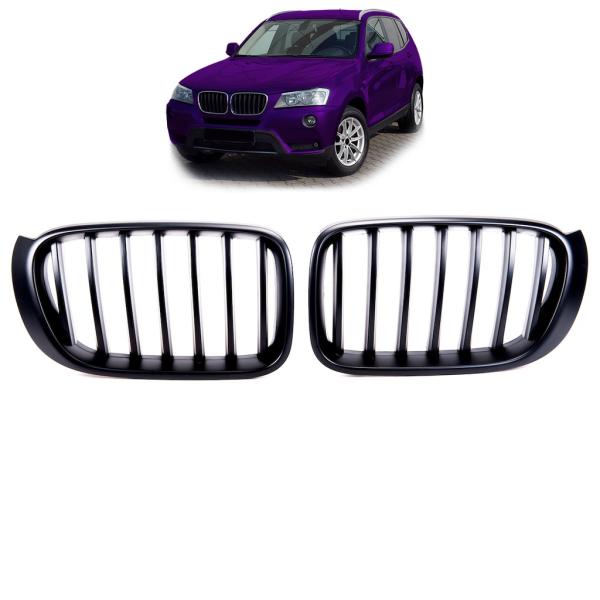 Sport Performance Kühlergrill Schwarz Matt passend für BMW X3 F25 X4 F26 2014