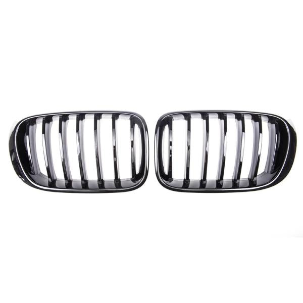 Kühlergrill / Sportgrill Single schwarz glanz passend für BMW X3 F25 X4 F26 14-17