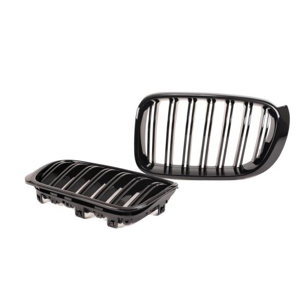 Kühlergrill / Sportgrill schwarz glanz passend für BMW X3 F25 X4 F26 14-17