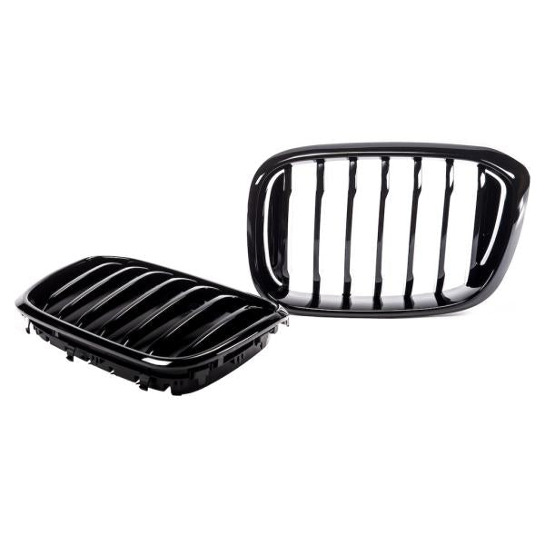 Sportgrill Kühlergrill passend für BMW X3 G01 17-21 Hochglanz schwarz