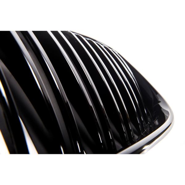 adapté pour BMW X3 X4 G01 G02 CALANDRE DOUBLE LAME NOIR BRILLANT