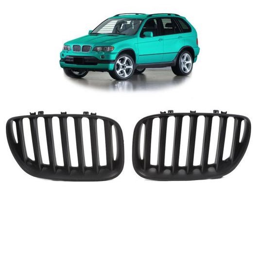 Kühlergrill / Sportgrill schwarz matt passend für BMW X5 E53  99-03