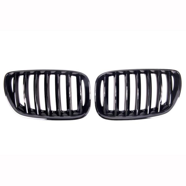 Kühlergrill / Sportgrill Single schwarz glanz passend für BMW X5 E53 03-06