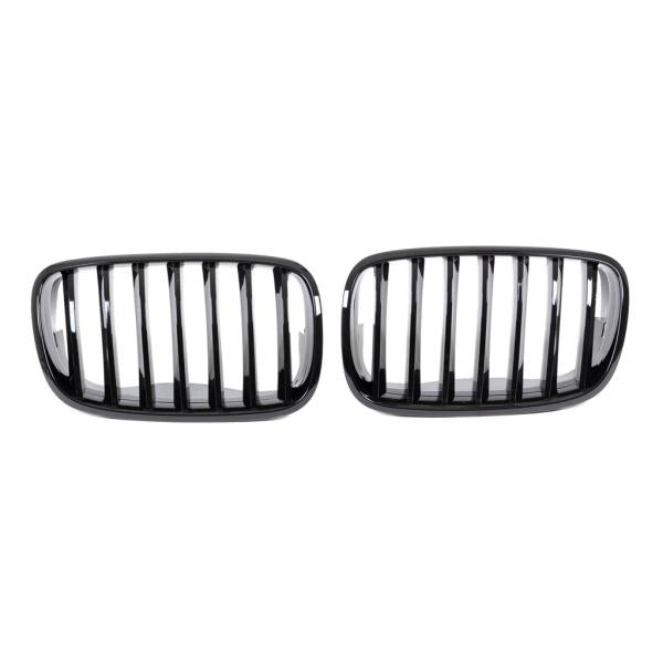 Kühlergrill / Sportgrill schwarz glanz passend für BMW X5 E70 X6 E71 alle Modelle