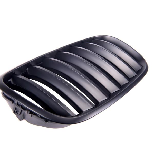 Kühlergrill / Sportgrill schwarz matt passend für BMW X5 X6 E70 E71 E72 08-14