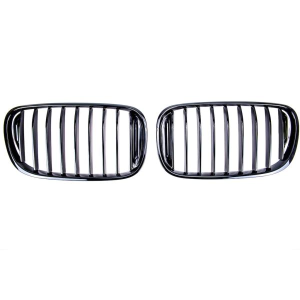 Sportgrill Kühlergrill passend für BMW 7er G11 / G12 15-19 Hochglanz schwarz/glanz