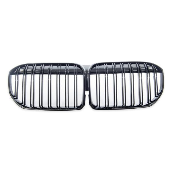 KÜHLERGRILL DOPPELSTEG GRILL PASST passend für BMW 7ER G11 G12 LCI AB 19 SCHWARZ GLANZ